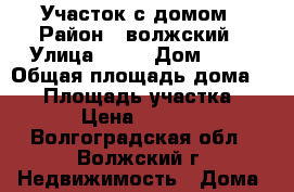 Участок с домом › Район ­ волжский › Улица ­ 13 › Дом ­ 42 › Общая площадь дома ­ 25 › Площадь участка ­ 541 › Цена ­ 500 000 - Волгоградская обл., Волжский г. Недвижимость » Дома, коттеджи, дачи продажа   . Волгоградская обл.